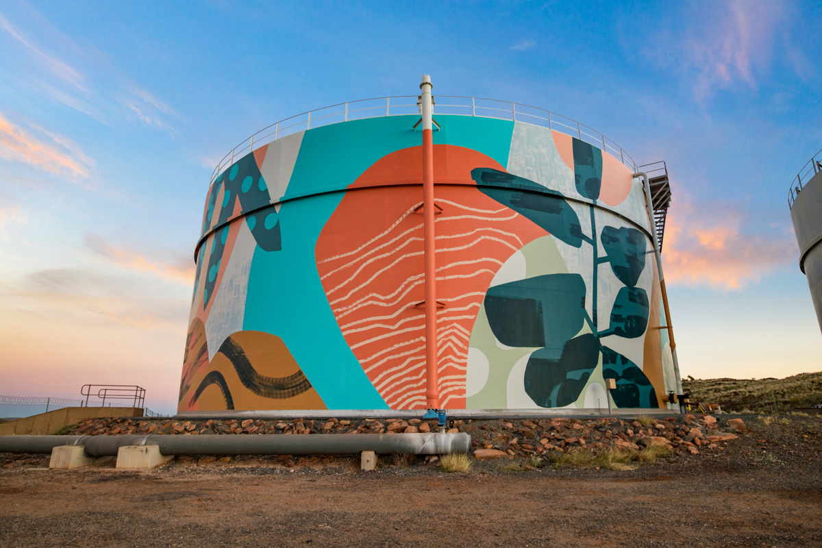 Karratha Water Tank Mural